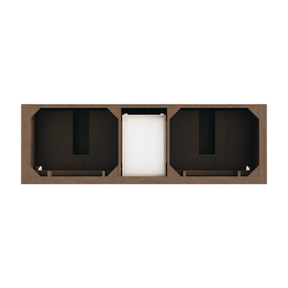 Brookfield 72" Double Vanity, Pecan, w/ 3 CM Charcoal Soapstone Silestone Top, view 6