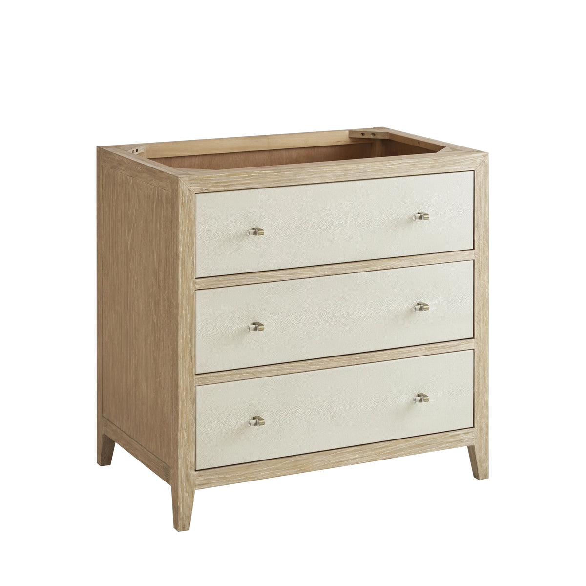 Celeste 36" Single Vanity, Sunwashed Oak with Embossed Shagreen w/ 3 CM Parisien Bleu Silestone Top, view 2