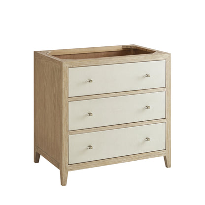 Celeste 36" Single Vanity, Sunwashed Oak with Embossed Shagreen, w/ 3 CM Tajnar Eclos Top, view 2