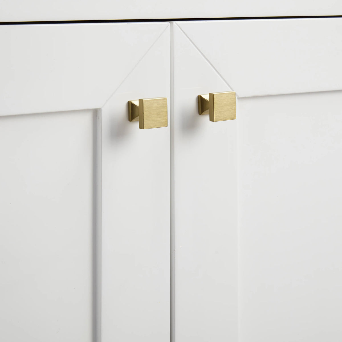 Chianti 20" Single Cabinet, Glossy White, Champagne Brass, view 8