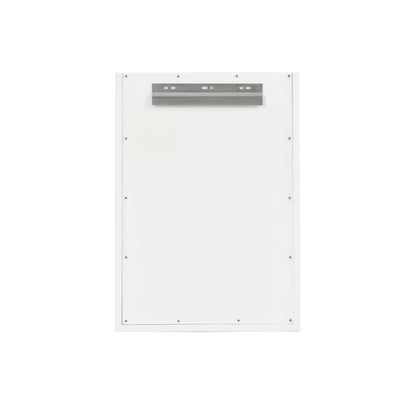 Chianti 20" Single Vanity, Glossy White, Champagne Brass, w/ White Glossy Composite Stone Top, view 18