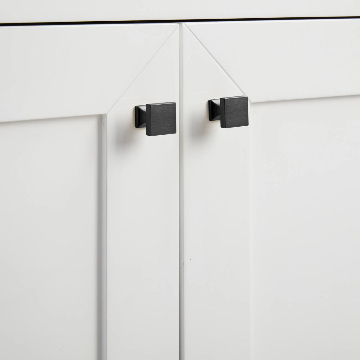 Chianti 20" Single Vanity, Glossy White, Matte Black, w/ White Glossy Composite Stone Top, view 23