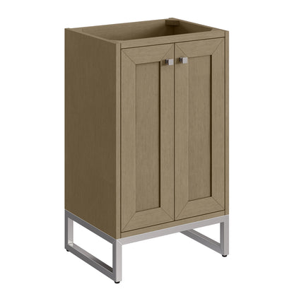 Chianti 20" Single Cabinet, Walnut Whisper, Brushed Nickel