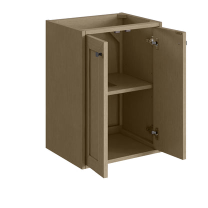 Chianti 20" Single Cabinet, Walnut Whisper, Matte Black, view 5