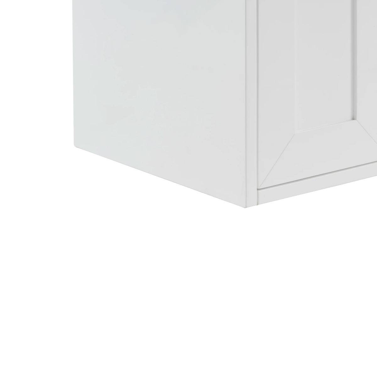 Chianti 24" Single Cabinet, Glossy White, Champagne Brass, view 10