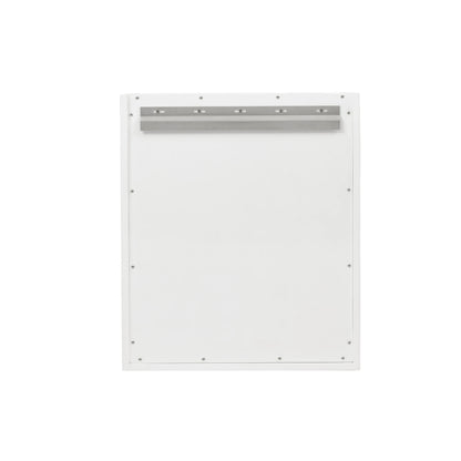 Chianti 24" Single Cabinet, Glossy White, Champagne Brass, view 7