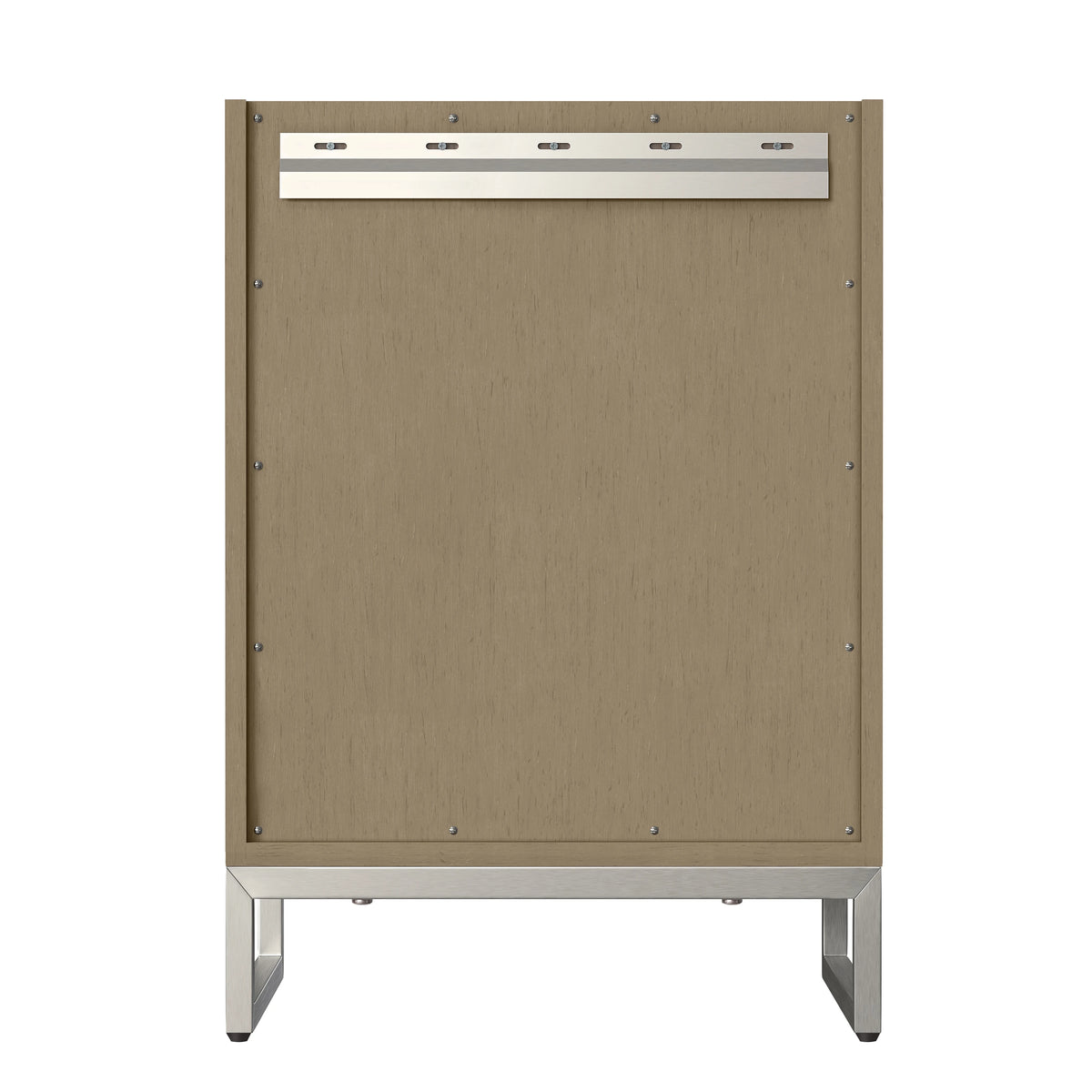 Chianti 24" Single Vanity, Walnut Whisper w/ White Glossy Composite Stone Top, view 11