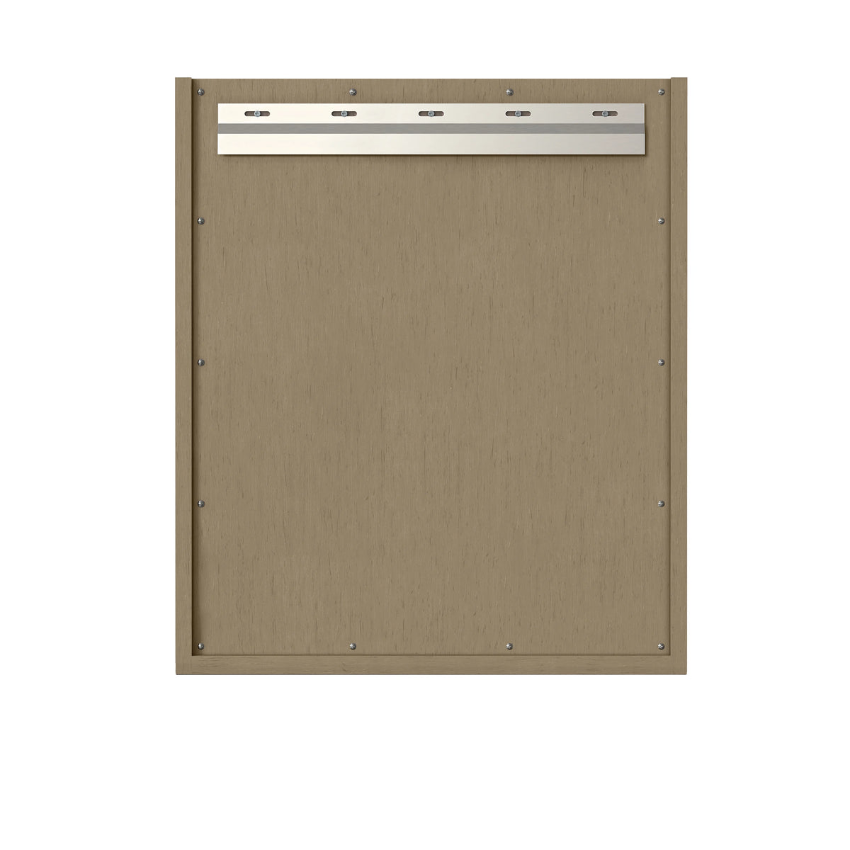 Chianti 24" Single Vanity, Walnut Whisper, Matte Black, w/ White Glossy Composite Stone Top, view 17