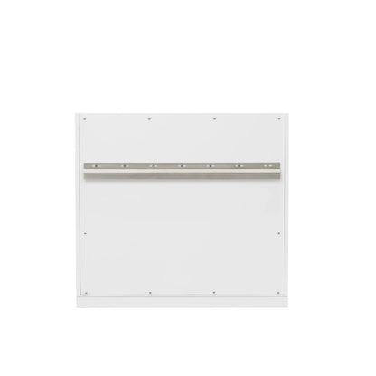 Chicago 30" Single Vanity, Glossy White, w/ 3 CM White Zeus Silestone® Top, view 15