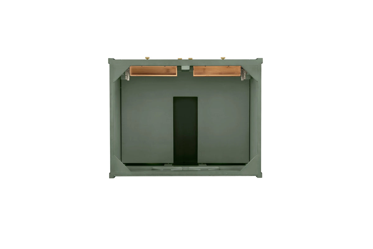 Chicago 30" Single Vanity, Smokey Celadon, w/ 3 CM Eternal Jasmine Pearl Silestone® Top, view 7