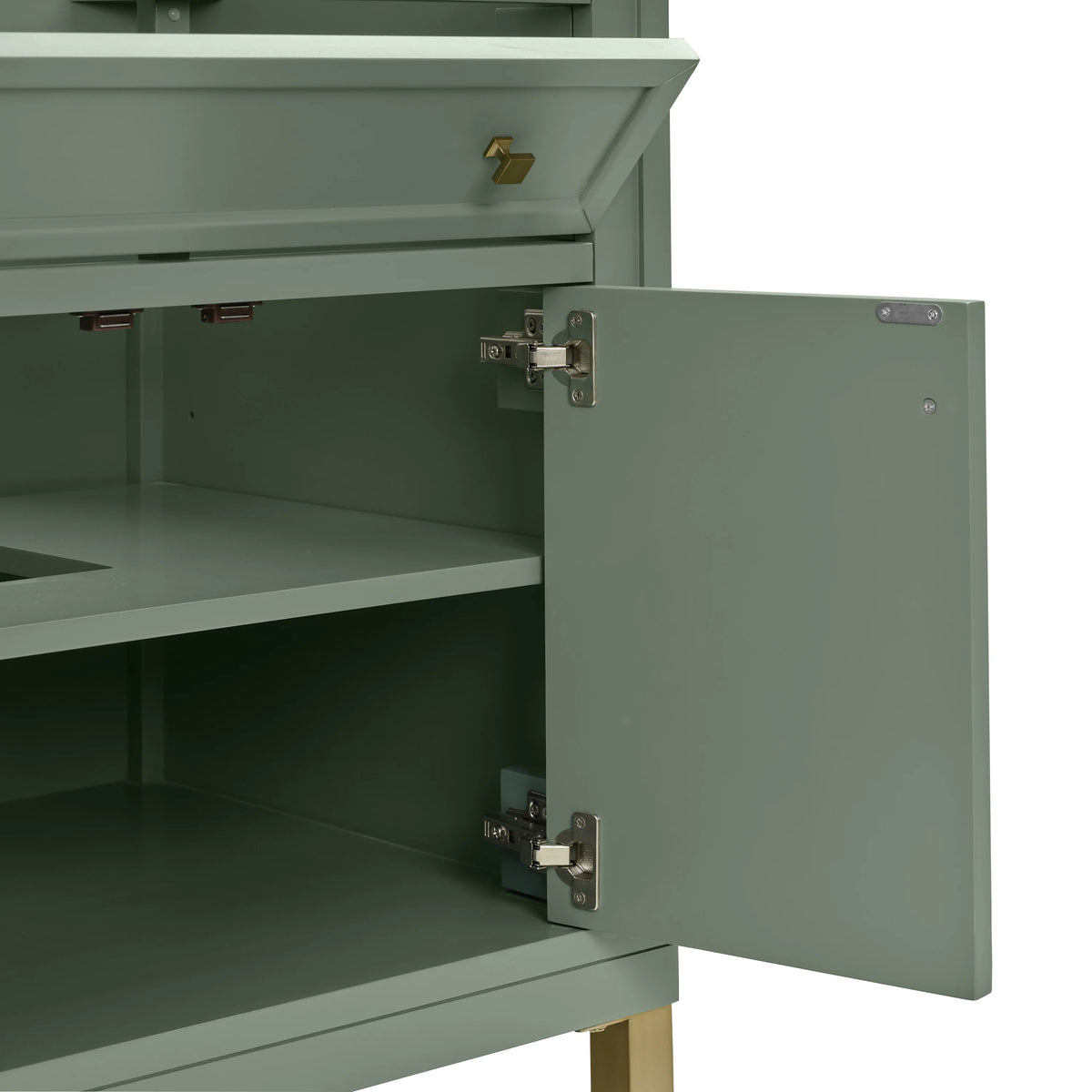 Chicago 30" Single Vanity, Smokey Celadon, w/ 3 CM Ethereal Noctis Silestone® Top, view 17