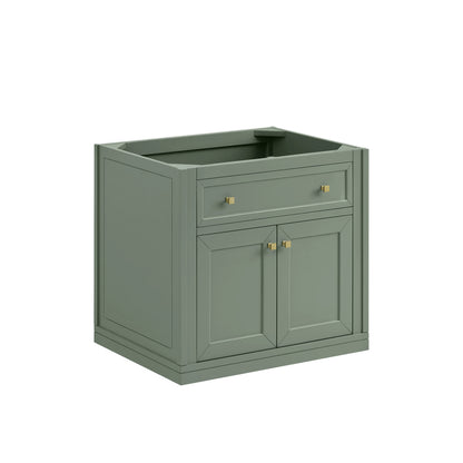 Chicago 30" Single Vanity, Smokey Celadon, w/ 3 CM Ethereal Noctis Silestone® Top, view 4