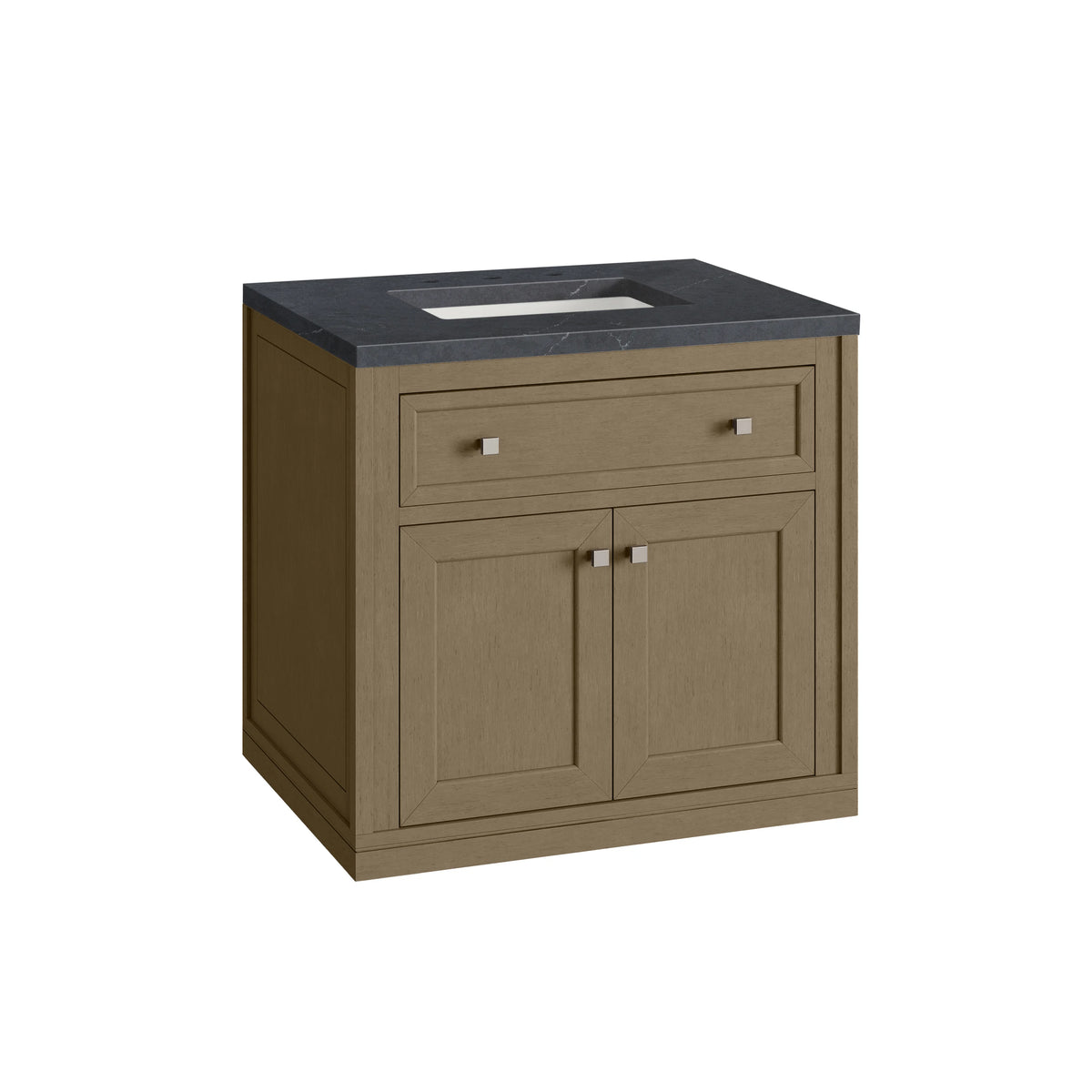 Chicago 30" Single Vanity, Walnut Whisper, w/ 3 CM Charcoal Soapstone Silestone® Top, view 21