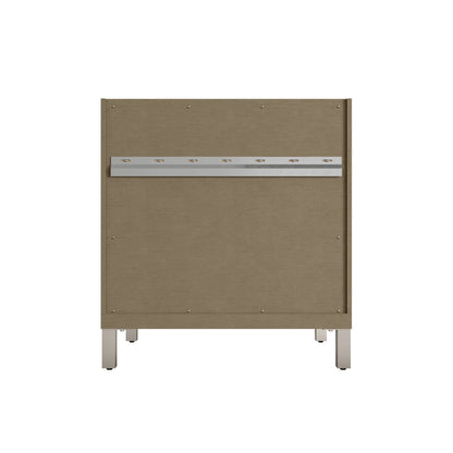 Chicago 30" Single Vanity, Walnut Whisper, w/ 3 CM Siberian Silestone Top, view 14