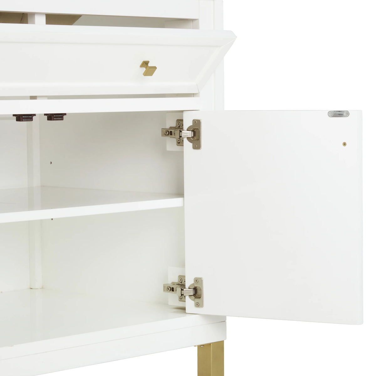 Chicago 36" Single Vanity, Glossy White, w/ 3 CM Carrara Marble Top, view 16
