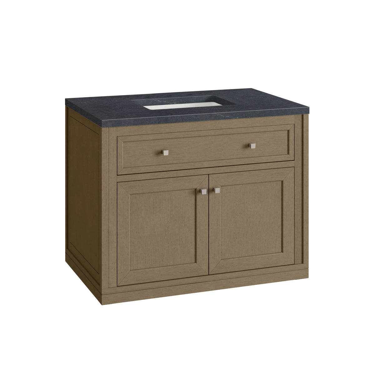 Chicago 36" Single Vanity, Walnut Whisper, w/ 3 CM Charcoal Soapstone Silestone® Top, view 19