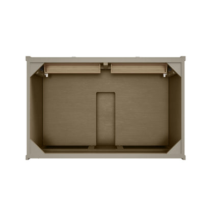 Chicago 36" Single Vanity, Walnut Whisper, w/ 3 CM Eternal Jasmine Pearl Silestone® Top, view 11