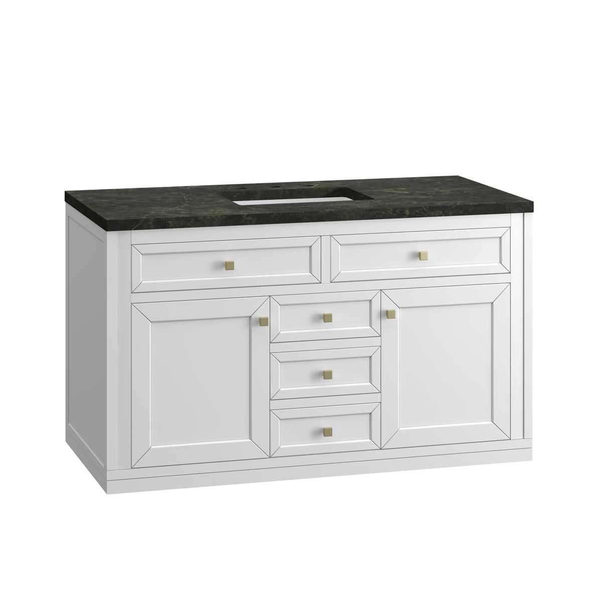 Chicago 48" Single Vanity, Glossy White, w/ 3 CM Phantome Eclos Top, view 17