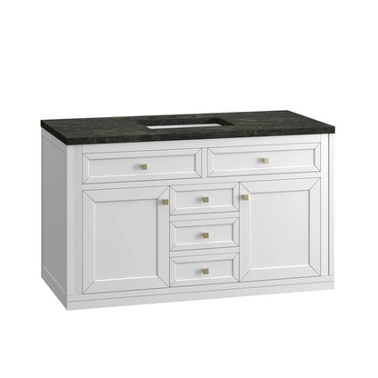 Chicago 48" Single Vanity, Glossy White, w/ 3 CM Phantome Eclos Top, view 17