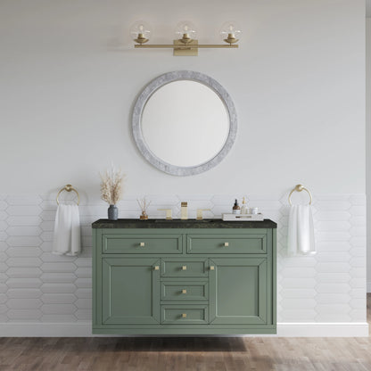 Chicago 48" Single Vanity, Smokey Celadon, w/ 3 CM Phantome Eclos Top, view 4