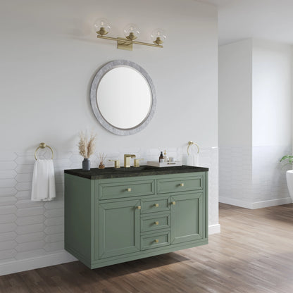 Chicago 48" Single Vanity, Smokey Celadon, w/ 3 CM Phantome Eclos Top, view 6