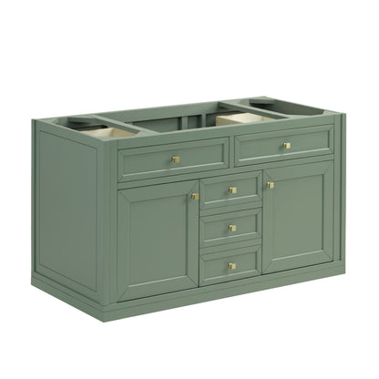 Chicago 48" Single Vanity, Smokey Celadon, w/ 3 CM Victorian Silver Silestone® Top, view 2