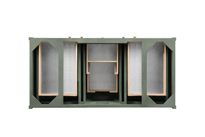 Chicago 48" Single Vanity, Smokey Celadon, w/ 3 CM Victorian Silver Silestone® Top, view 5