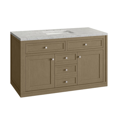 Chicago 48" Single Vanity, Walnut Whisper, w/ 3 CM Eternal Jasmine Pearl Silestone® Top, view 21