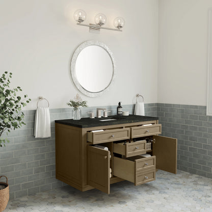 Chicago 48" Single Vanity, Walnut Whisper, w/ 3 CM Phantome Eclos Top, view 10