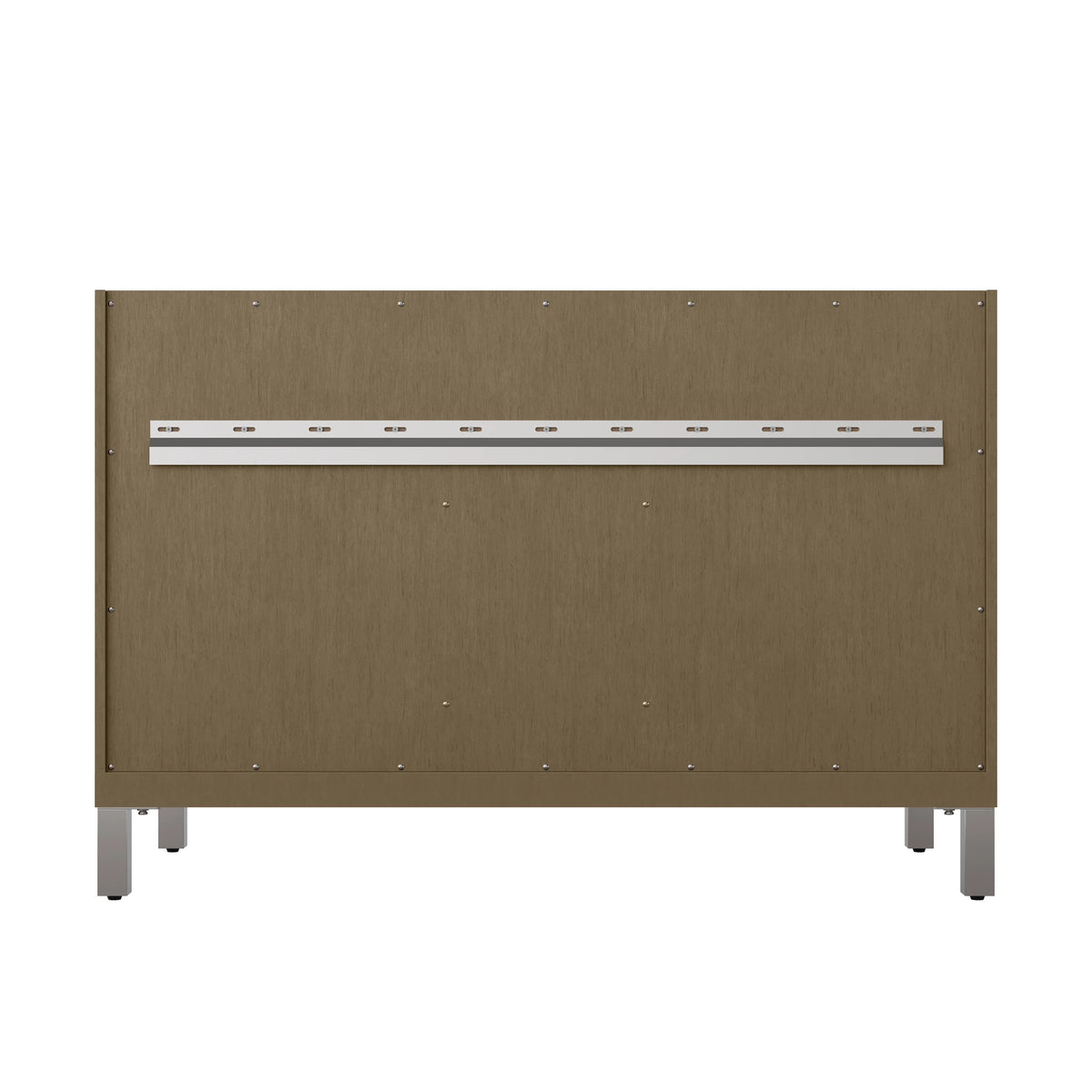 Chicago 48" Single Vanity, Walnut Whisper, w/ 3 CM Siberian Silestone Top w/FreePower Wireless Charger, view 17