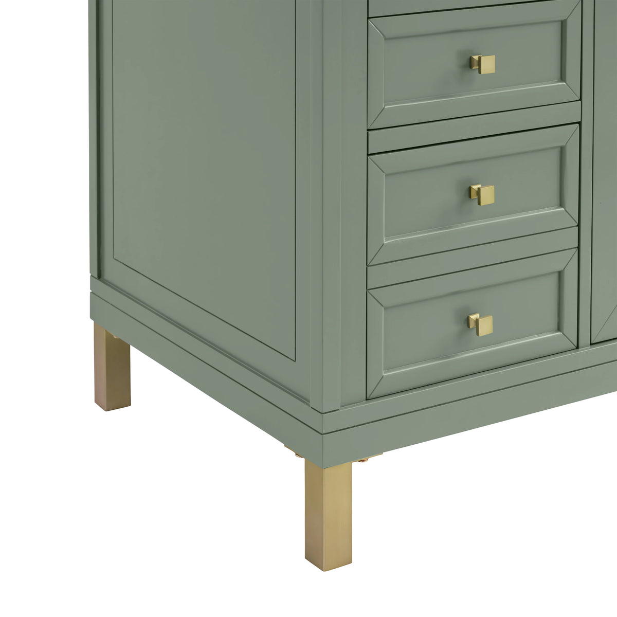 Chicago 60" Double Vanity, Smokey Celadon, w/ 3 CM Ethereal Noctis Silestone® Top, view 15