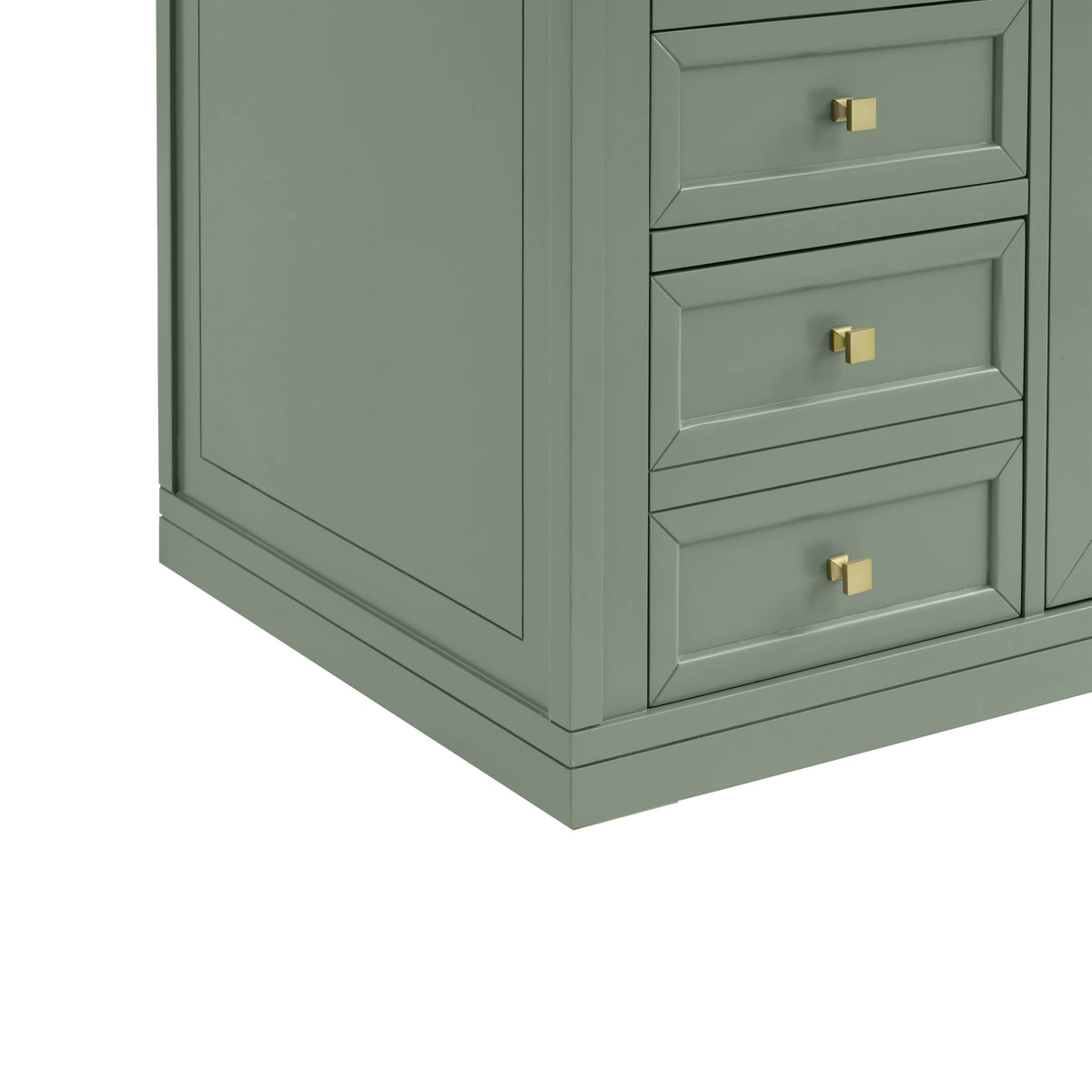 Chicago 60" Double Vanity, Smokey Celadon, w/ 3 CM Ethereal Noctis Silestone® Top, view 16