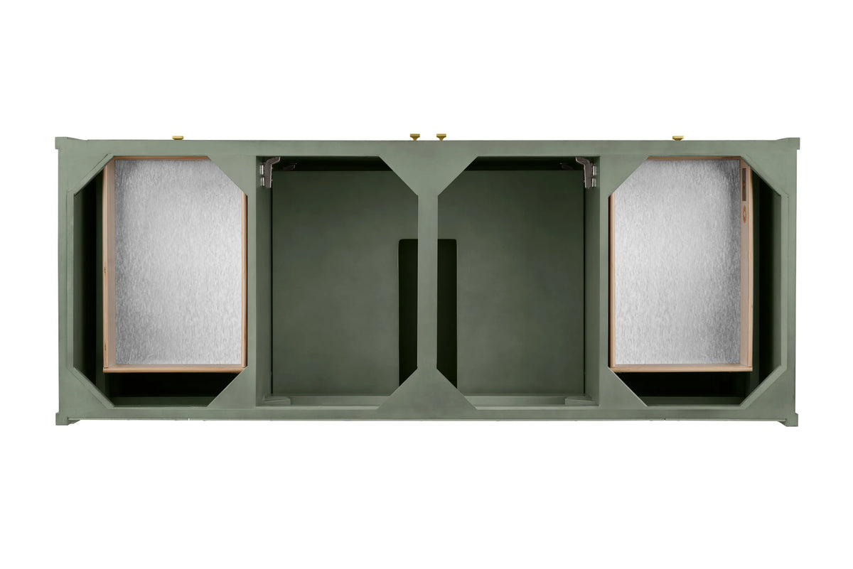 Chicago 60" Single Vanity, Smokey Celadon, w/ 3 CM Ethereal Noctis Silestone® Top, view 7