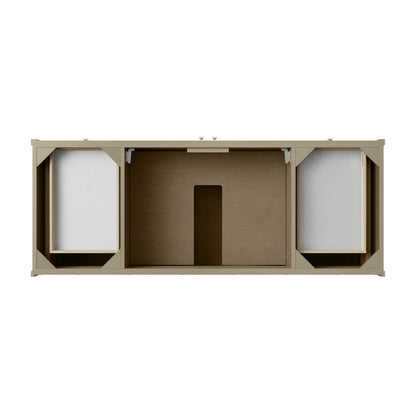 Chicago 60" Single Vanity, Walnut Whisper, w/ 3 CM Charcoal Soapstone Silestone® Top, view 12