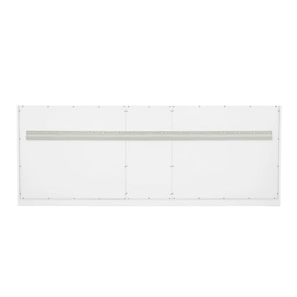 Chicago 72" Double Vanity, Glossy White, w/ 3 CM Charcoal Soapstone Silestone® Top, view 12