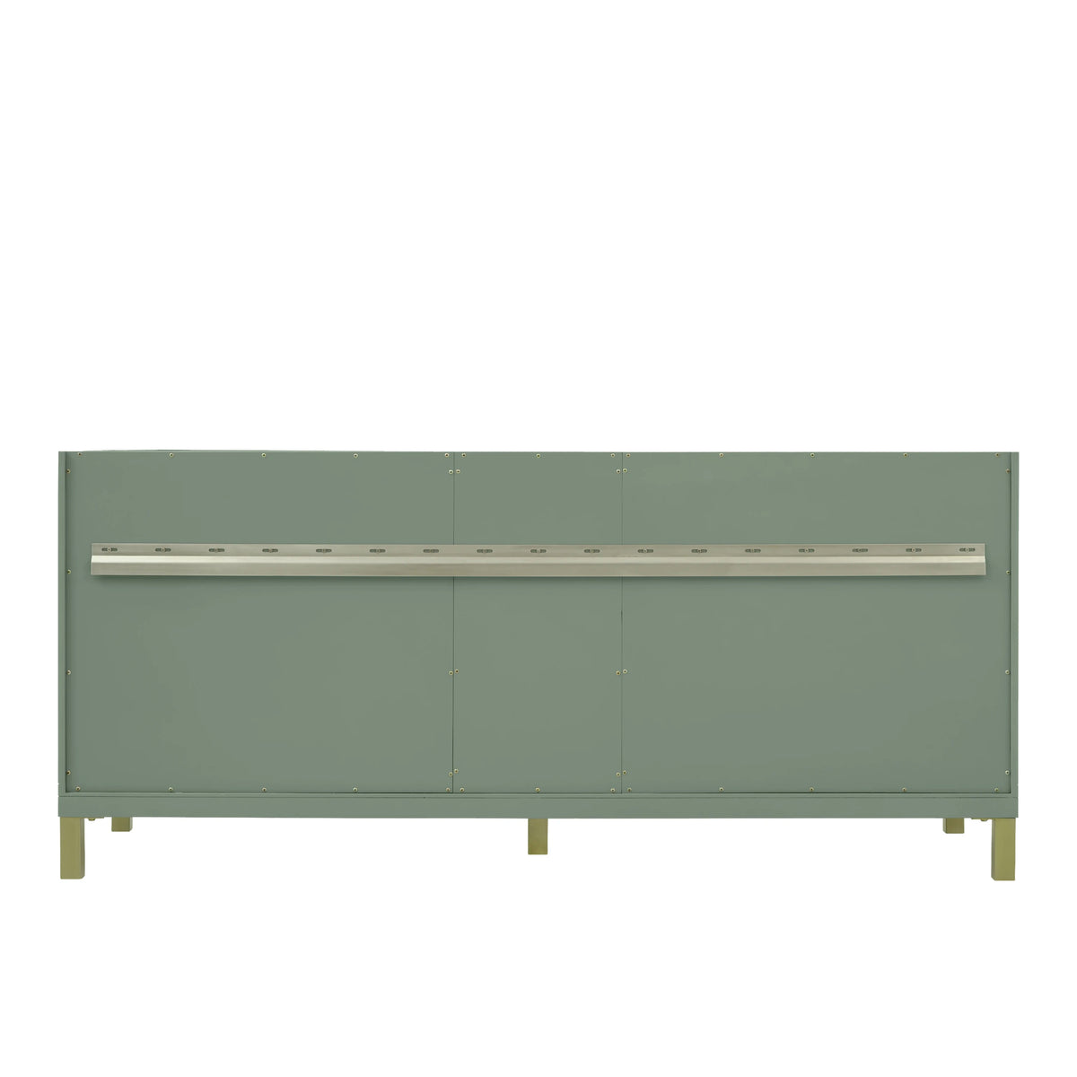 Chicago 72" Double Vanity, Smokey Celadon, w/ 3 CM Victorian Silver Silestone® Top, view 9