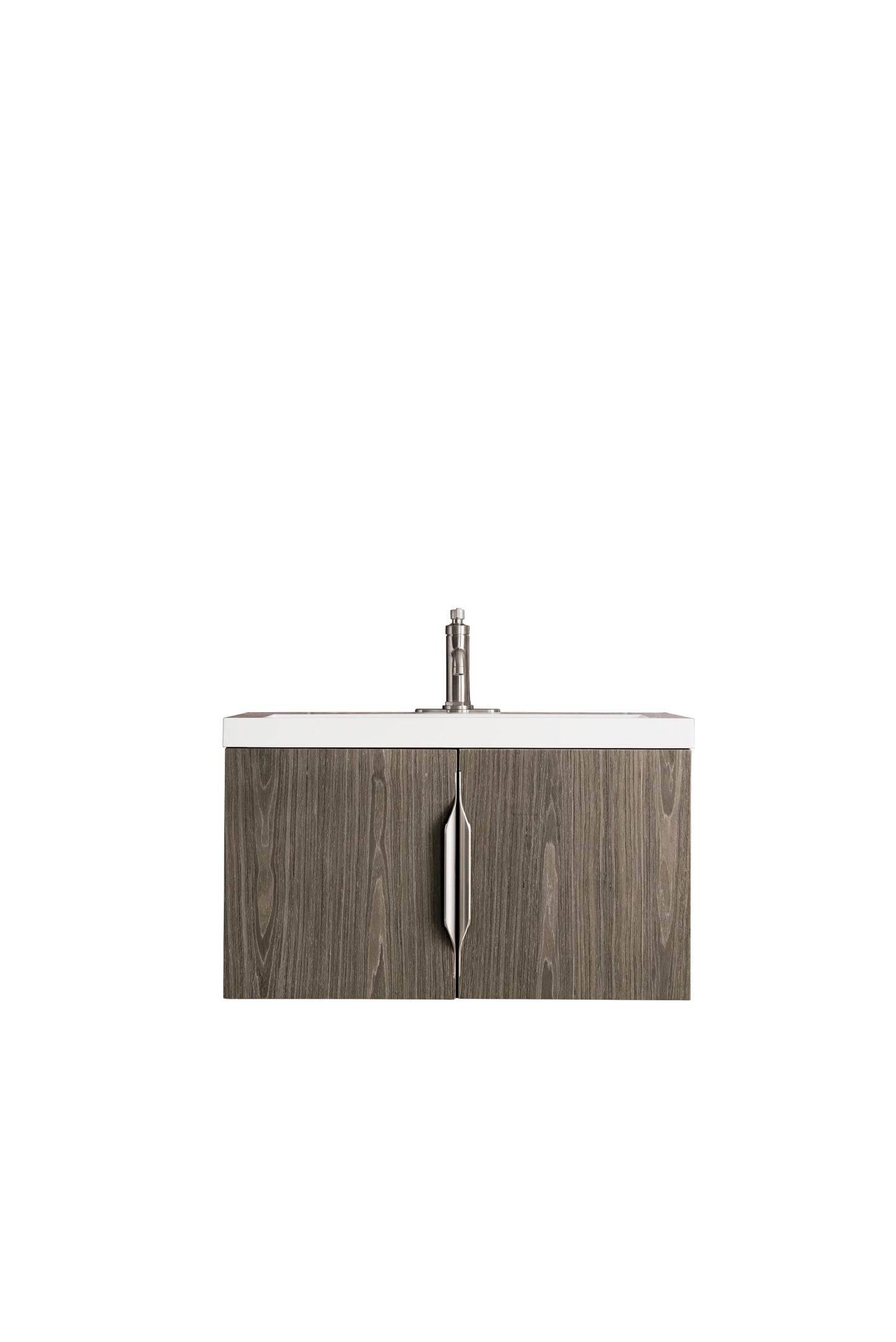 Renovate for Less Atlanta Columbia 31.5" Single Vanity, Ash Gray w/ White Glossy Composite Stone Top, view 9