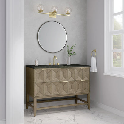 Emmeline 48" Single Vanity, Pebble Oak, w/ 3 CM Phantome Eclos Top, view 4