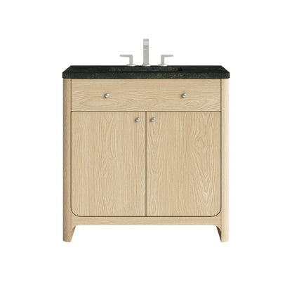Gracyn 36" Single Vanity, Coastal Driftwood, w/ 3 CM Phantome Eclos Widespread Top