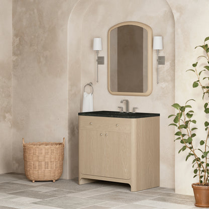 Gracyn 36" Single Vanity, Coastal Driftwood, w/ 3 CM Phantome Eclos Widespread Top, view 3