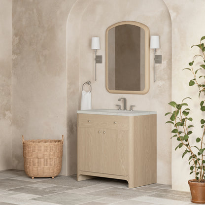 Gracyn 36" Single Vanity, Coastal Driftwood, w/ 3 CM Siberian Silestone Widespread Top, view 3