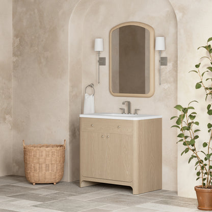Gracyn 36" Single Vanity, Coastal Driftwood, w/ 3 CM White Zeus Quartz Widespread Top, view 3
