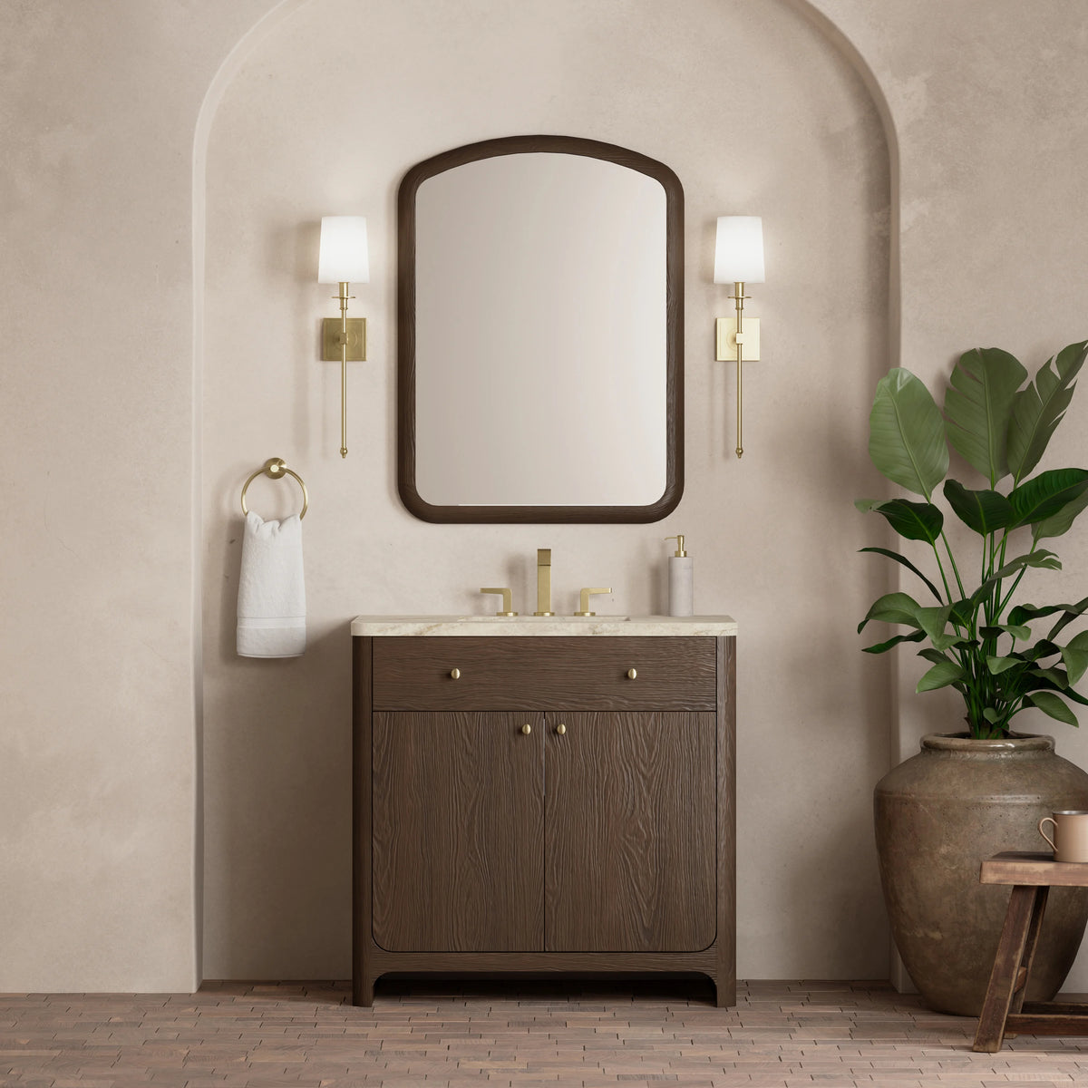 Gracyn 36" Single Vanity, Sable, w/ 3 CM Tajnar Eclos Widespread Top, view 2