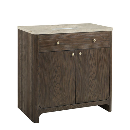 Gracyn 36" Single Vanity, Sable, w/ 3 CM Tajnar Eclos Widespread Top, view 6