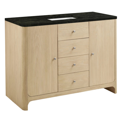 Gracyn 48" Single Vanity, Coastal Driftwood, w/ 3 CM Phantome Eclos Widespread Top, view 6
