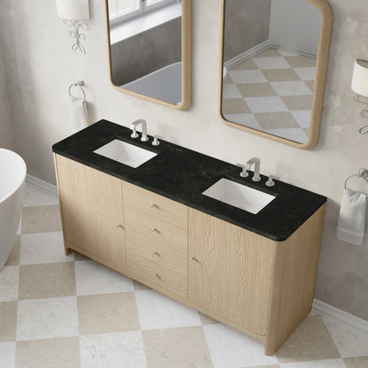Gracyn 72" Double Vanity, Coastal Driftwood, w/ 3 CM Phantome Eclos Widespread Top, view 5