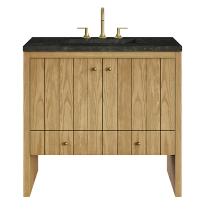 Hudson 36" Single Vanity, Light Natural Oak, w/ 3 CM Phantome Eclos Top