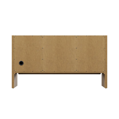 Hudson 60" Single Vanity, Light Natural Oak, w/ 3 CM Tajnar Eclos Top, view 10