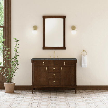 Kinnsden 48" Single Vanity, Sable Oak w/ 3 CM Parisien Bleu Silestone Top w/FreePower Wireless Charger, view 4