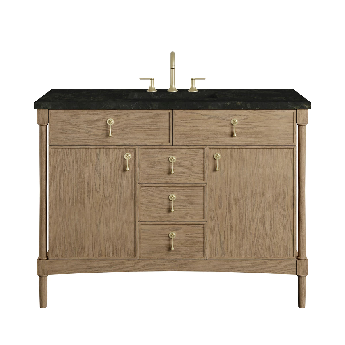 Kinnsden 48" Single Vanity, Weathered Oak w/ 3 CM Phantome Eclos Top